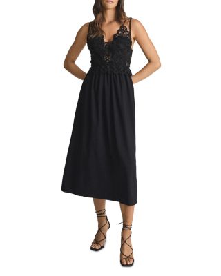 REISS Serena Lace Midi Dress | Bloomingdale's Women