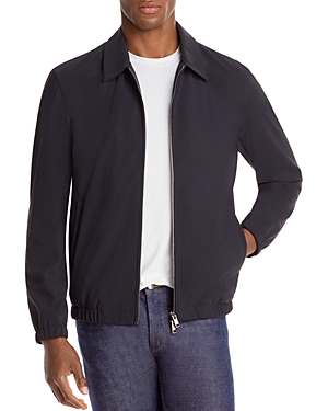 Shop Theory Brody Precision Ponte Zip Front Jacket In Black