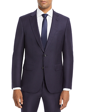 Boss Huge/Genius Textured Solid Slim Fit Suit