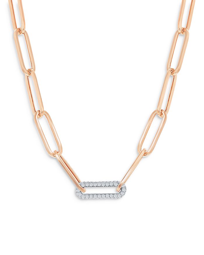 The Diamond Paperclip Necklace- 20% OFF!