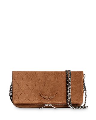 Zadig & Voltaire - Rock Embossed Leather Shoulder Bag