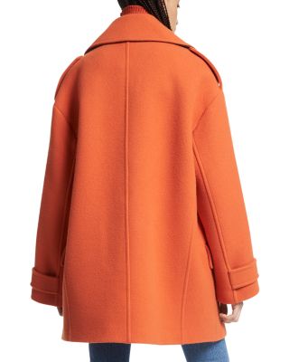 orange cashmere coat