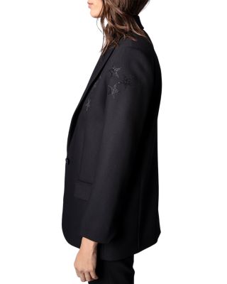 Zadig & Voltaire Viva Strass Star Blazer | Bloomingdale's
