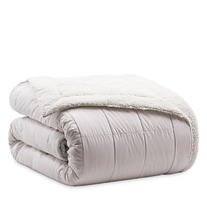 Bloomingdale's Reversible Sherpa Blanket, Full/queen - 100% Exclusive In Ivory/white
