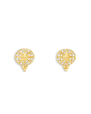 TEMPLE ST CLAIR 18K YELLOW GOLD CELESTIAL DIAMOND SORCERER EARRINGS,E11810-SORSM
