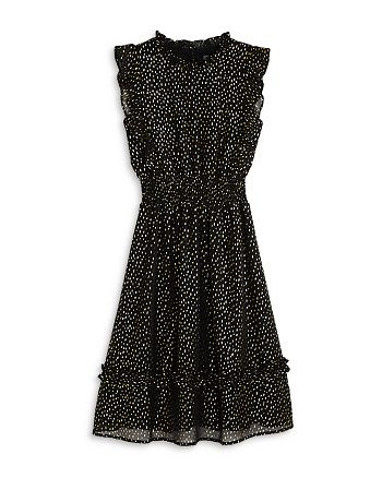 AQUA Girls' Foil Speckle Dress, Big Kid - 100% Exclusive | Bloomingdale's