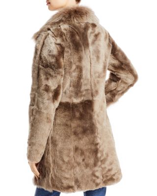 Gypsie Toscana Trimmed Reversible Shearling Coat