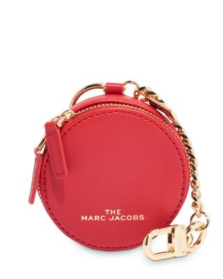 Marc Jacobs The Sweet Spot Leather Card Case In True Red/gold