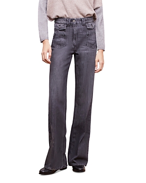 Darel Anna High Waist Flare Jeans In Blue In Gray ModeSens