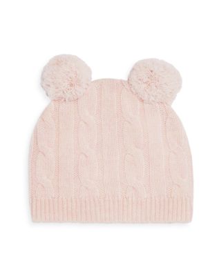 Unisex Cable Knit Cashmere Pom Pom Hat - Baby