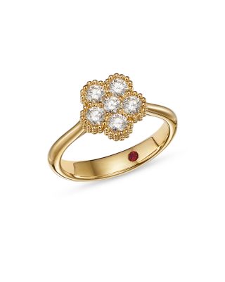 Roberto Coin - 18K Yellow Gold Daisy Diamond Ring - Exclusive