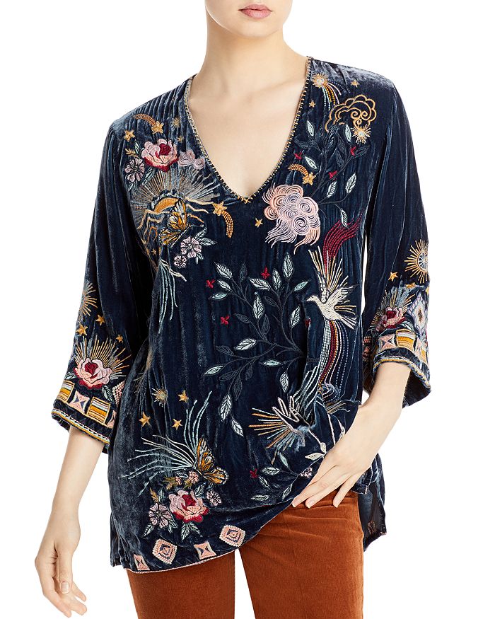 Callisto velvet swing blouse new arrivals