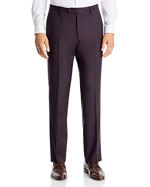 John Varvatos Star Usa Street Purple Plaid Slim Fit Suit Pants