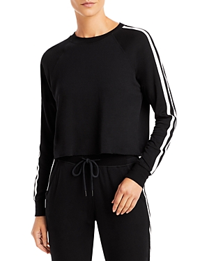 Shop Splits59 Warm Up Sweatshirt In Black/ Vintage White