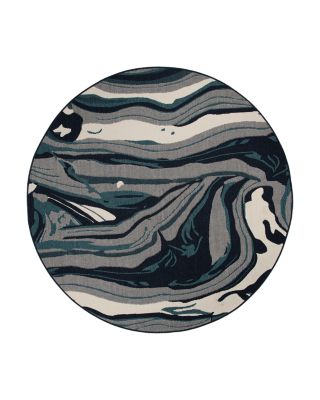 Kaleen Pianta PTA01 Round Area Rug, 5'3 x 5'3