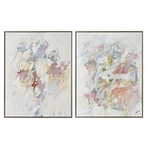 Renwil Ren-wil Pristina Abstract Graffiti Canvas Wall Art, 22 X 28, Set Of 2 In Multi