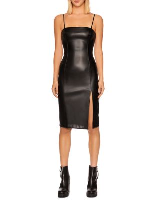 Susana Monaco Faux Leather Dress | Bloomingdale's