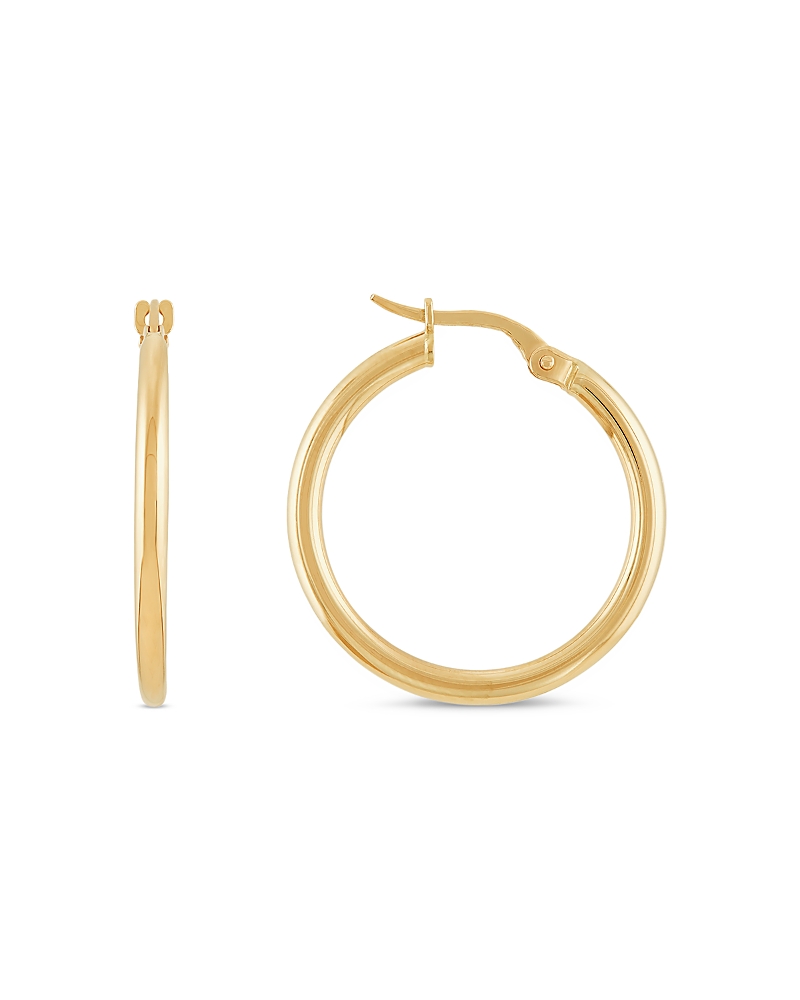 Alberto Amati 14k Yellow Gold Polished Hoop Earrings In Gold