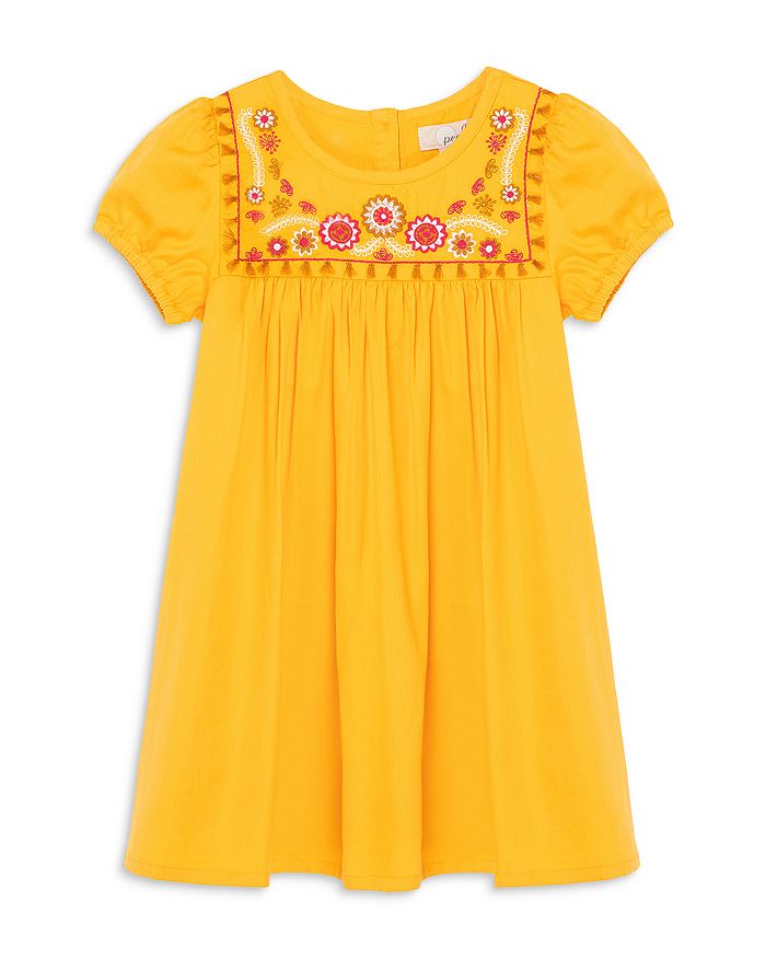Peek Kids Girls' Embroidered Yoke Dress Little Kid, Big Kid