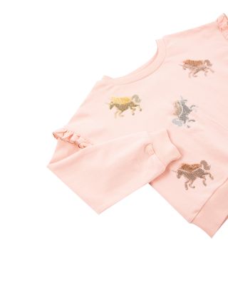 Girls' Sequin Unicorn Cotton Sweatshirt - Little Kid, Big Kid