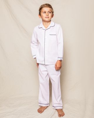 Unisex White Pajama Set - Baby, Little Kid, Big Kid