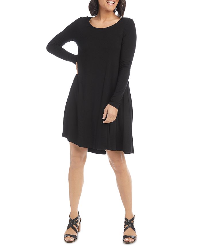 Karen Kane Long Sleeved Maggie Trapeze Dress Bloomingdale s