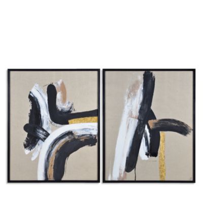 Renwil - Ilya Abstract Canvas Wall Art, 40" x 50", Set of 2