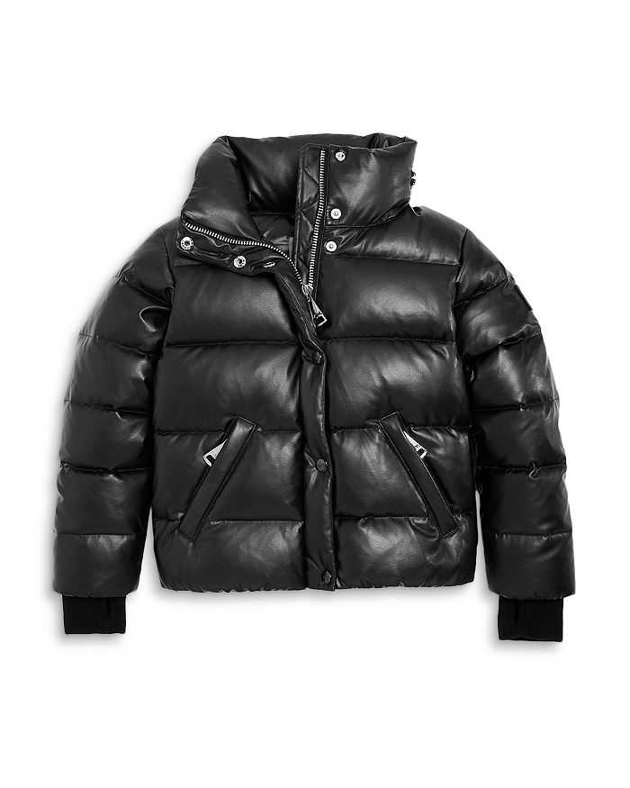 SAM. Girls' Vegan Leather Puffer Jacket - Big Kid | Bloomingdale's