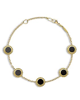 LAGOS - 18K Yellow Gold Covet Onyx Station Chain Bracelet