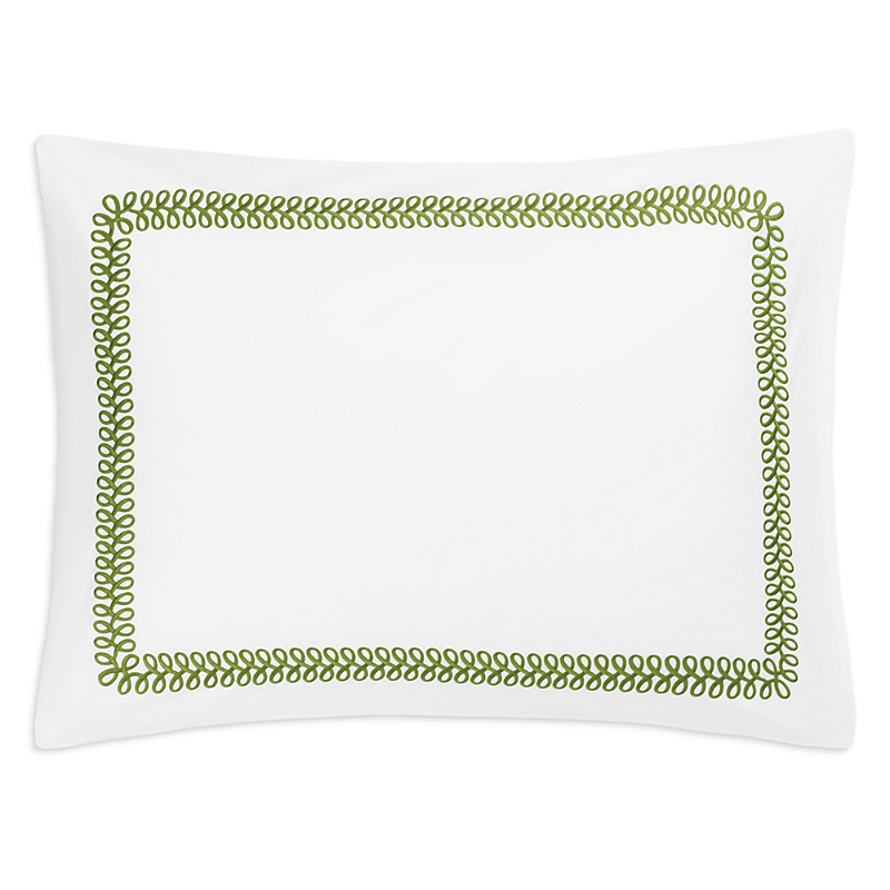 Matouk Astor Braid Standard Sham In Grass