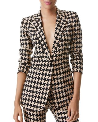 Alice And Olivia Alice + Olivia Breann Houndstooth Print Blazer ...