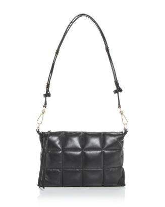 AllSaints Women's Eve Leather Quilted Crossbody Bag in Brown