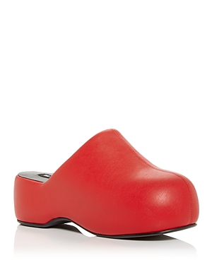 Simon Miller Women's Vegan Bubble Clogs In Retro Red