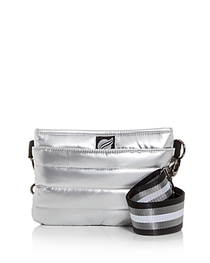 Think Royln Bum Bag Small Quilted Crossbody Belt Bag In Pearl Silver