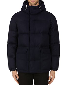 Armani - Channel Quilted Wool & Cashmere Regular Fit Down Coat