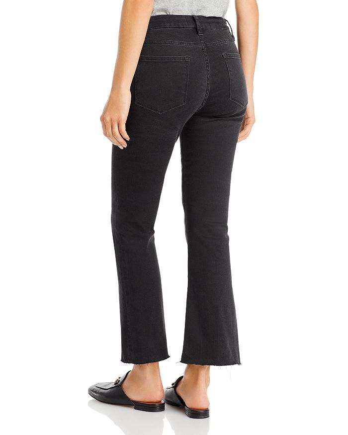 Shop Frame Le Crop Mini High Rise Cropped Bootcut Jeans In Kerry