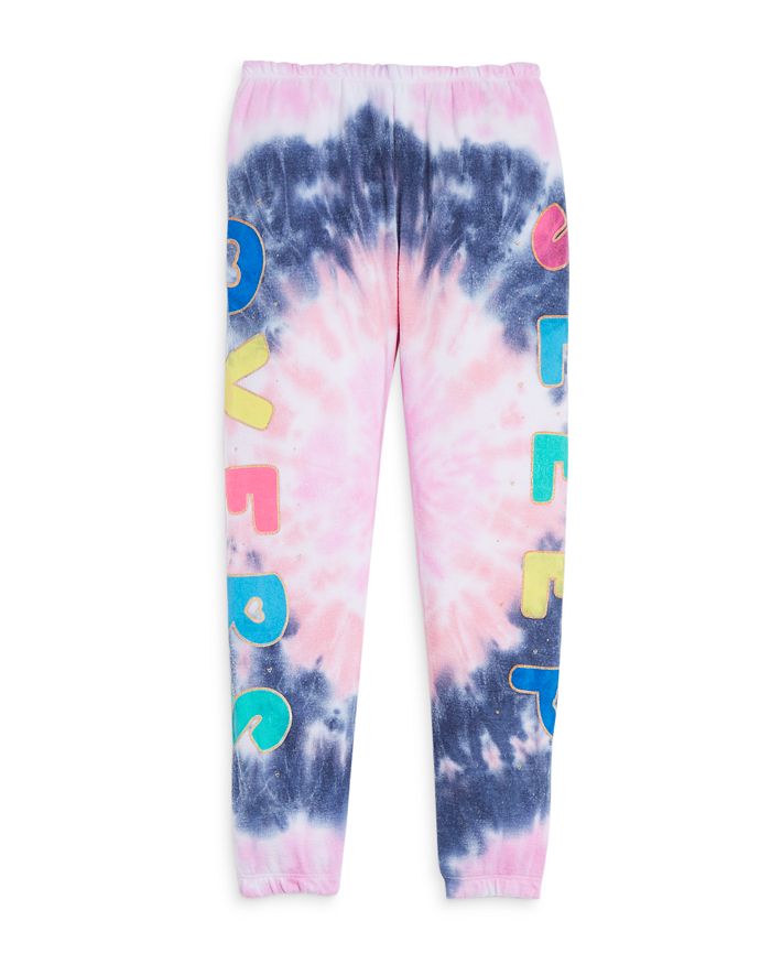CHASER Girls' Tie Dyed Sleep Overs Jogger Pants Little Kid