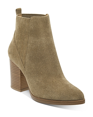 Marc Fisher Ltd Women's Alva High Block Heel Booties In Taupe