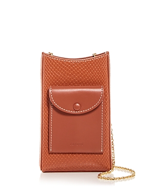 Cafuné Camber Leather Sling Bag In Rust