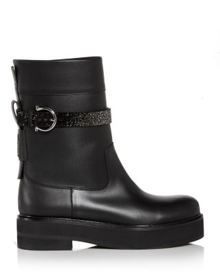 salvatore ferragamo biker boots
