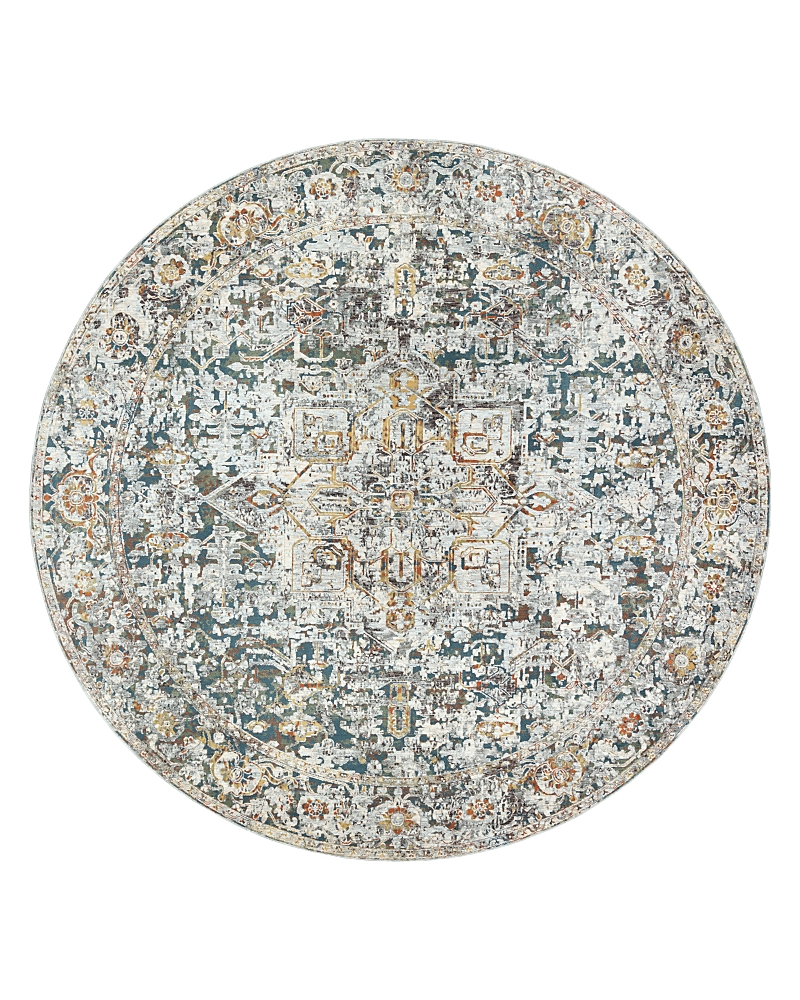 Surya Presidential Pdt-2300 Round Area Rug, 7'10 X 7'10 In Mist