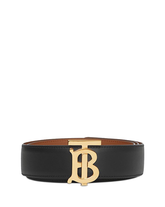 Burberry Monogram Motif Leather Belt | Bloomingdale's