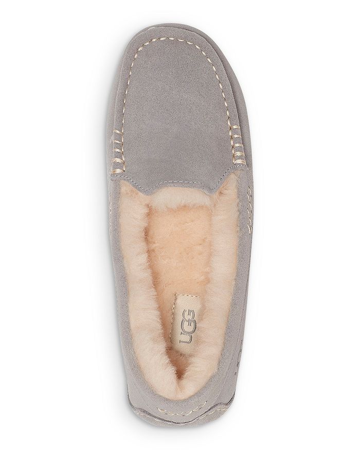 Shop Ugg Women's Ansley Moc Toe Slippers In Light Gray