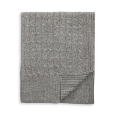 Sofia Cashmere Cable Knit Throw