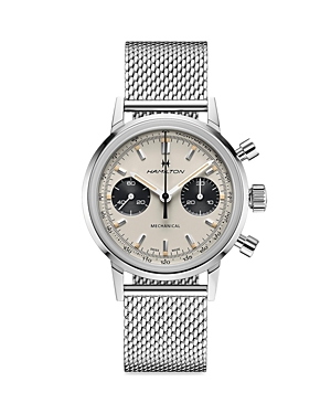 Hamilton Intra-matic H American Classic Chronograph, 40mm In White/silver