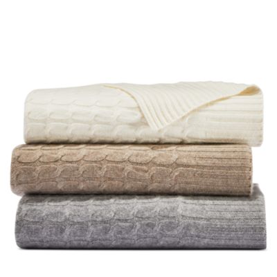 Sofia Cashmere - Cable Knit Throw