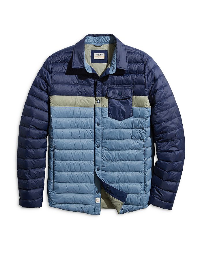 Marine Layer Color Blocked Puffer Jacket | Bloomingdale's