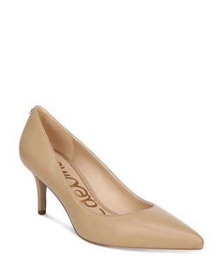 beige pumps mid heel