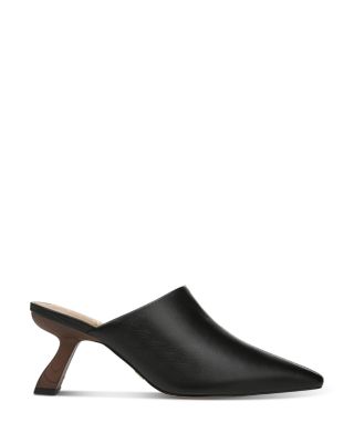 black mules mid heel