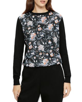 ted baker floral sweater